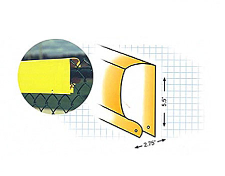 Technical Line Drawing for Yellow Safety Top Caps